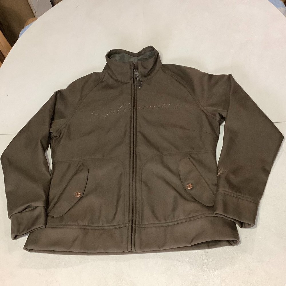 Women's Salomon Jacket Brown Full Zip Size Medium